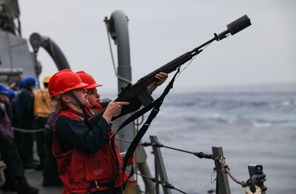 USS Jason Dunham (DDG 109) Conducts Replenishment-at-Sea with USNS Supply (T-AOE-6)
