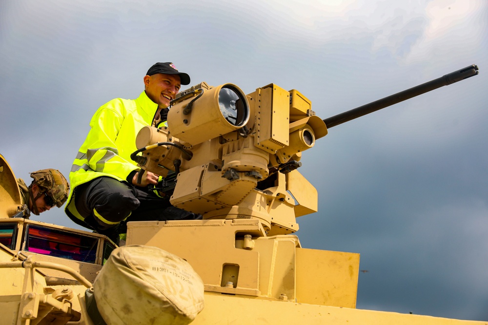 3rd Brigade Static Display with Swiss Fireman