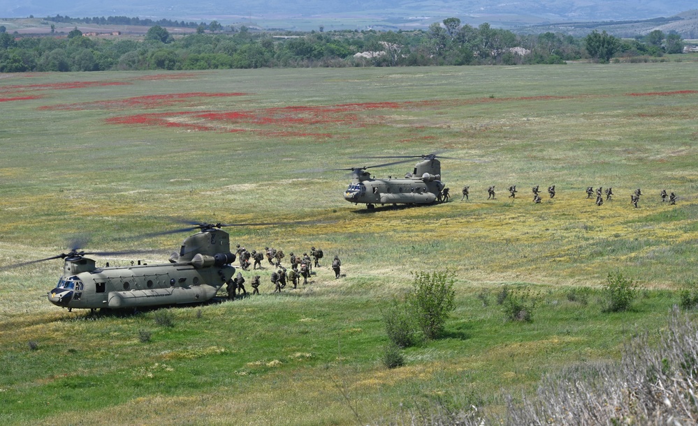 Joint Forcible Entry Exercise at Krivolak Range in North Macedonia