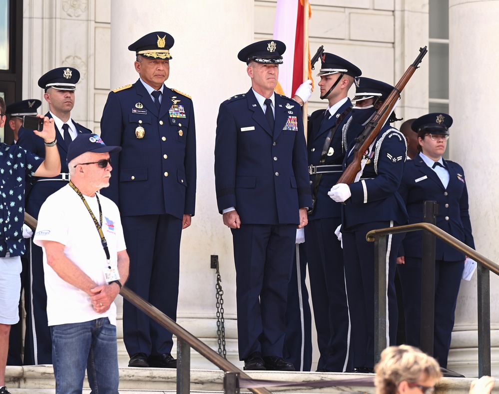 Indonesian Air Chief Lays Wreath at Arlington National Cemetary