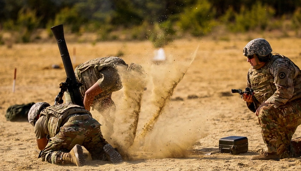 NJARNG Infantry Conducts Mortar Training