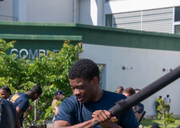 USS America (LHA 6) Conducts a Oleoresin Capsicum (OC) level one training course