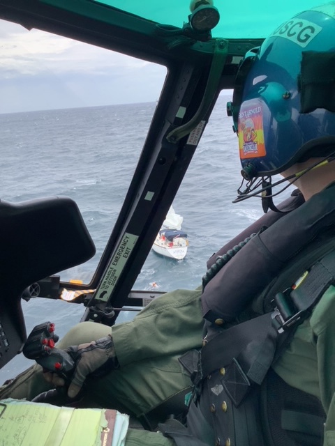 Coast Guard rescues 2 from disabled sailing vessel 43 miles off North Island, Louisiana