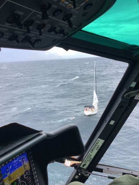 Coast Guard rescues 2 from disabled sailing vessel 43 miles off North Island, Louisiana