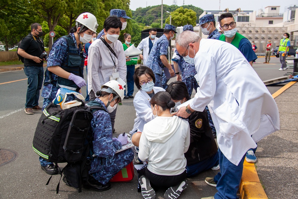 NMRTC Yokosuka and Japanese Maritime Defense Force foster partnership while executing Mass Casualty Drill