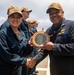 Sailors Aboard USS Dewey (DDG 105) Conduct Awards Quarters