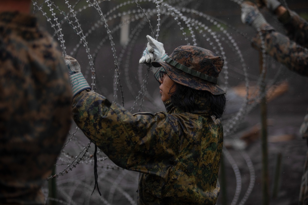 Marine Wing Support Squadron 171 combat engineers conduct demolition range at Eagle Wrath 22