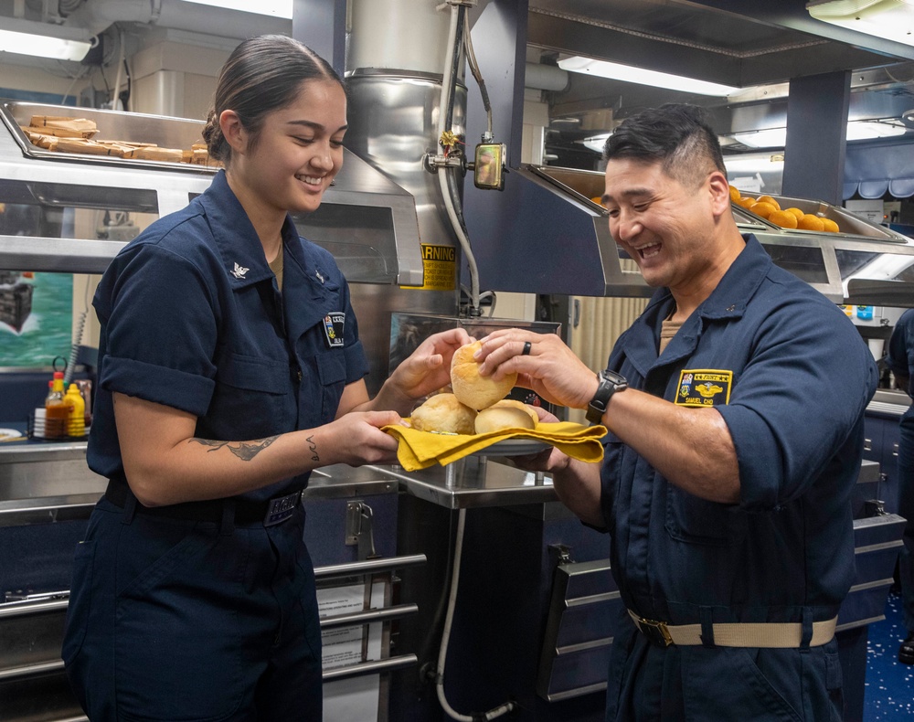 Sailors Hold Asian American and Pacific Islander Heratige Month Celebration Aboard USS Dewey (DDG 105)