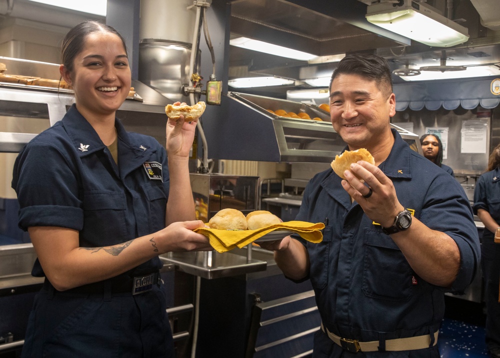 Sailors Hold Asian American and Pacific Islander Heratige Month Celebration Aboard USS Dewey (DDG 105)