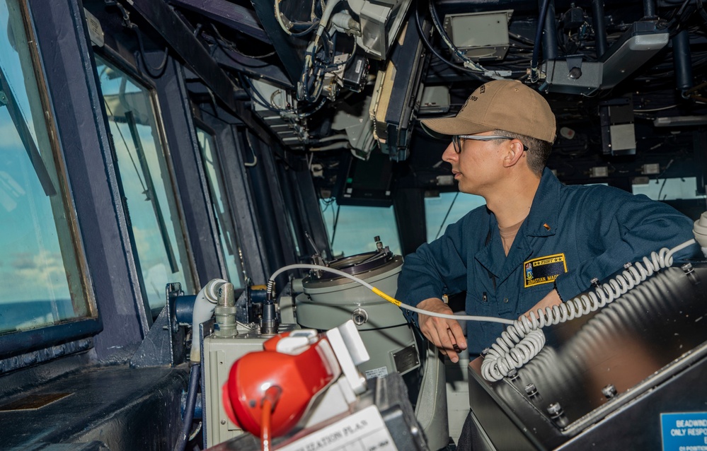 Sailors Conduct Operations Aboard USS Dewey (DDG 105)