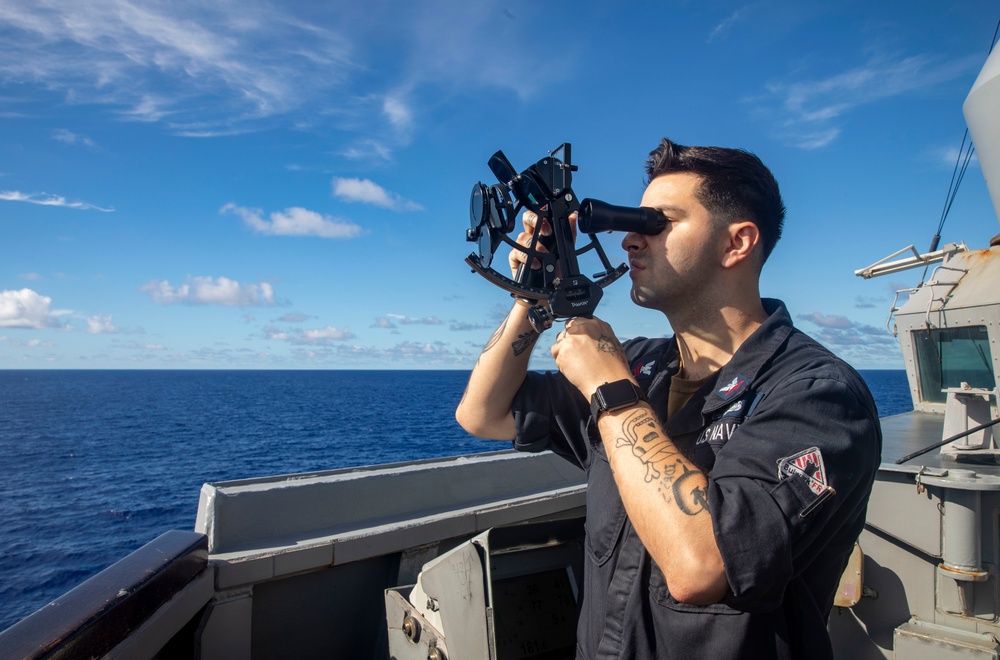 Sailors Conduct Operations Aboard USS Dewey (DDG 105)