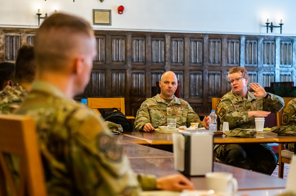 521st AMOW command team visits 727th AMS Airmen