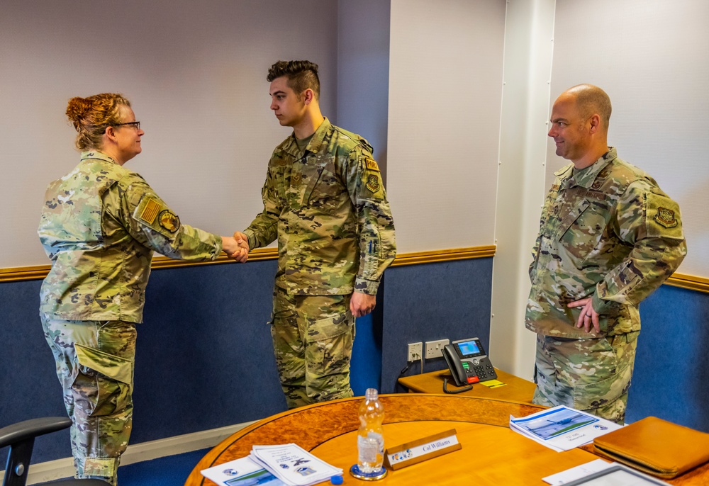 521st AMOW command team visits 727th AMS Airmen