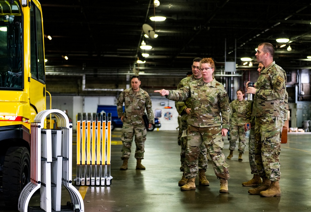 521st AMOW command team visits 727th AMS Airmen