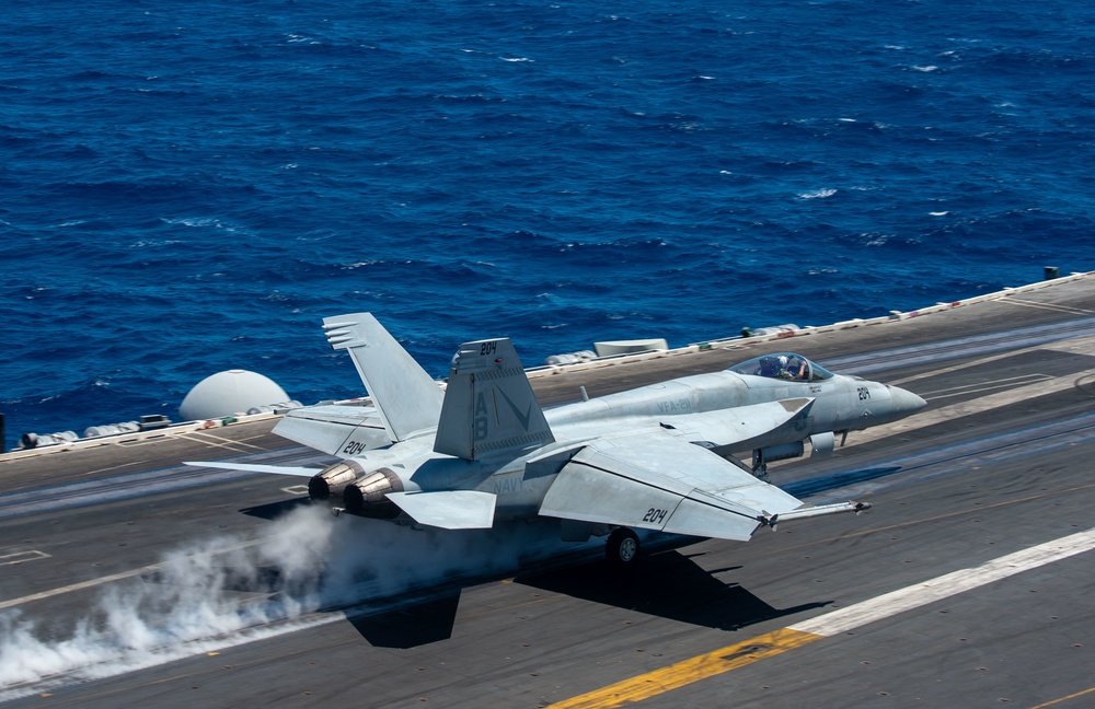 The Harry S. Truman Carrier Strike Group is on a scheduled deployment in the U.S. Sixth Fleet area of operations in support of naval operations to maintain maritime stability and security.
