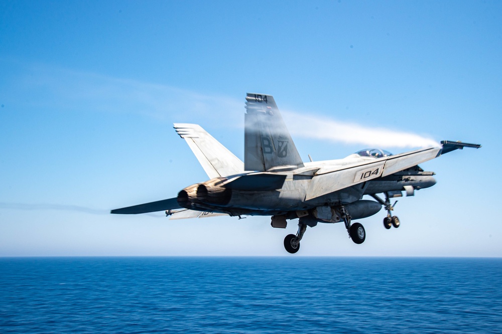 The Harry S. Truman Carrier Strike Group is on a scheduled deployment in the U.S. Sixth Fleet area of operations in support of naval operations to maintain maritime stability and security.