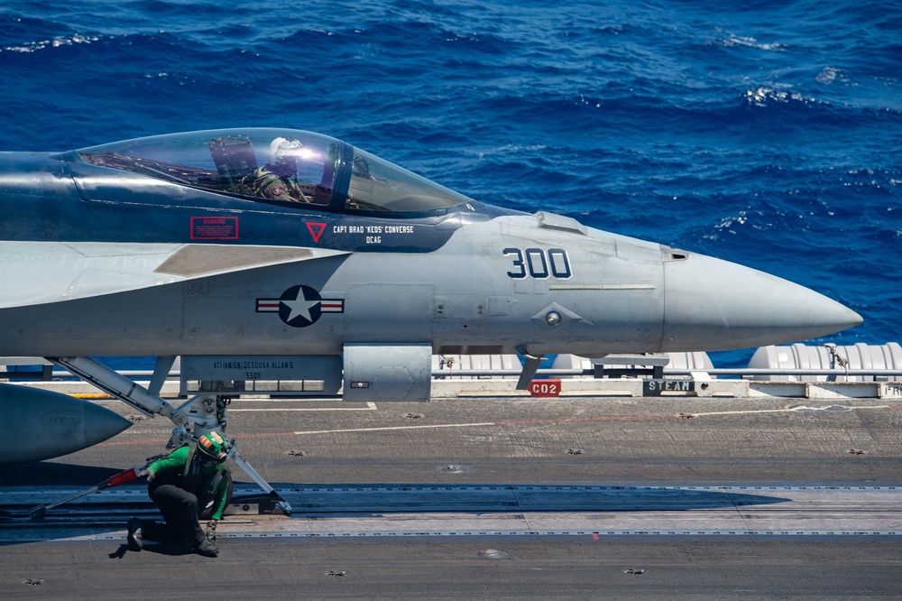 The Harry S. Truman Carrier Strike Group is on a scheduled deployment in the U.S. Sixth Fleet area of operations in support of naval operations to maintain maritime stability and security.