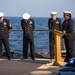 USS Jason Dunham (DDG 109) Conduct a Memorial Ceremony