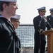 USS Jason Dunham (DDG 109) Conduct a Memorial Ceremony