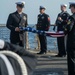 USS Jason Dunham (DDG 109) Conduct a Memorial Ceremony