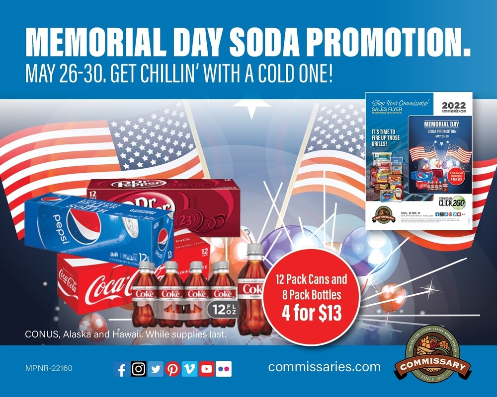 DeCA’s May 23 - June 5 Sales Flyer includes savings related to Memorial Day, June’s National Dairy Month and more
