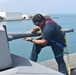 USS Billings Sailors Maintain 30mm Gun Mount