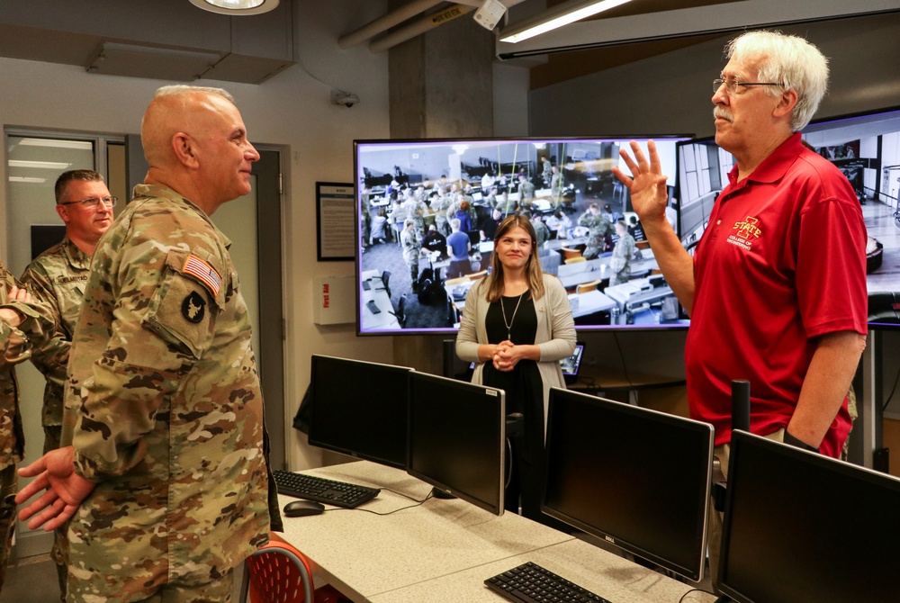 ISU professor welcomes Iowa Adjutant General to international cyber exercise