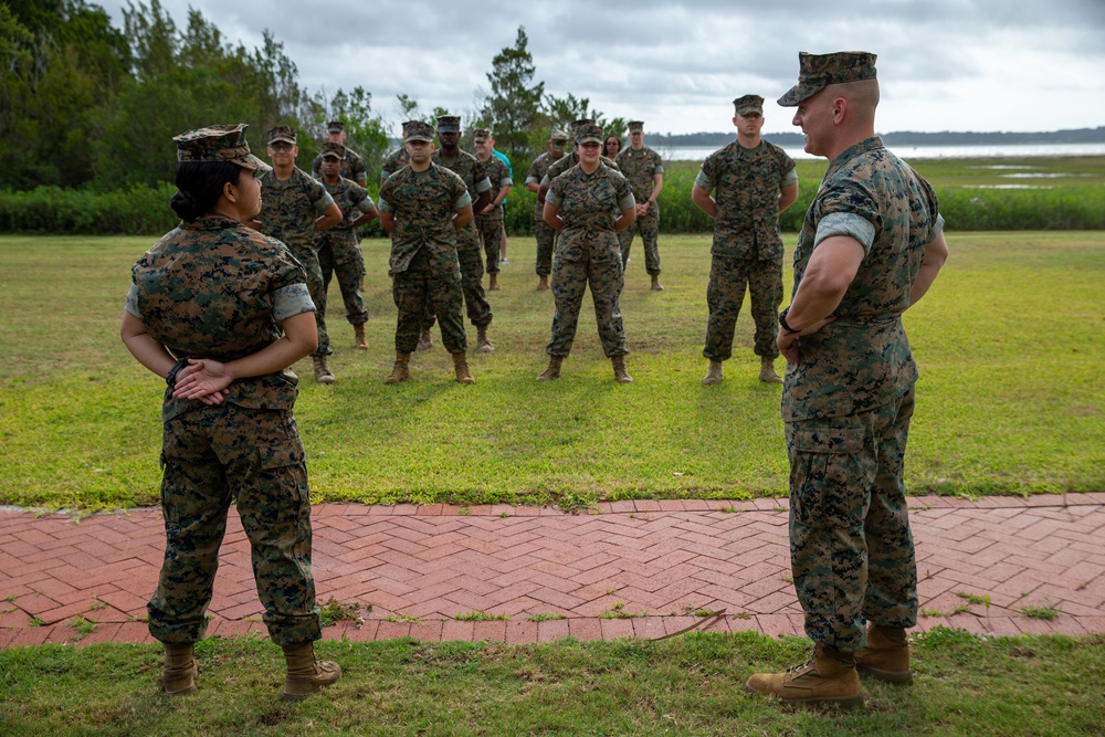 1st Lt. Mikaela F. Frias' promotion ceremony