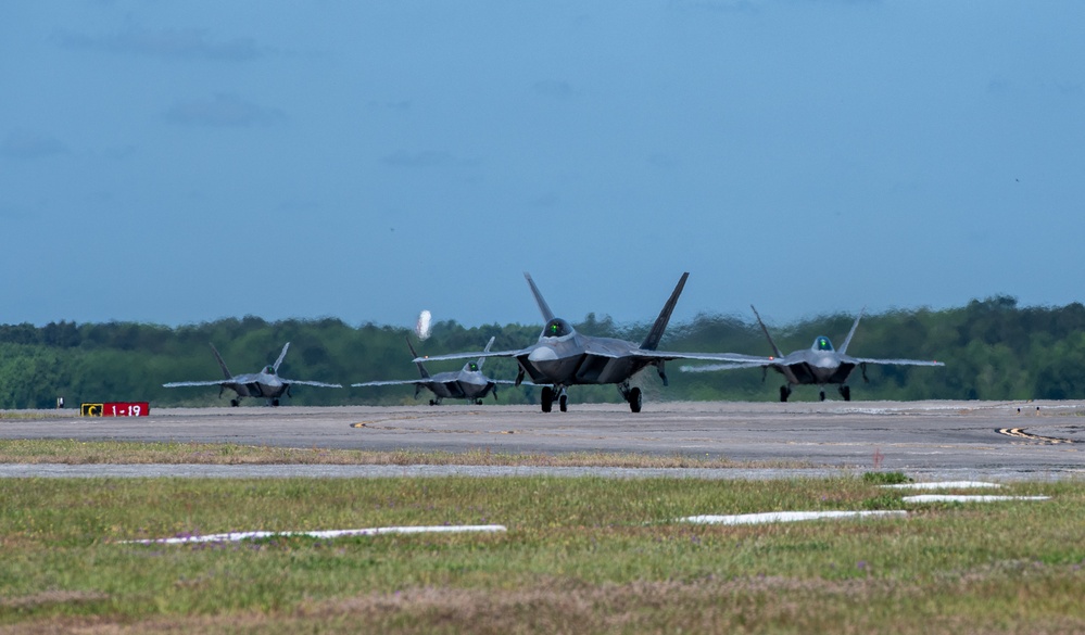 F-22 Raptors at Sentry Savannah