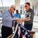 U.S. Flag Hanging at Memorial Amphitheater