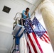 U.S. Flag Hanging at Memorial Amphitheater