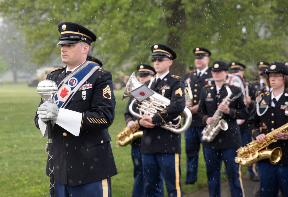 28th Infantry Division honor fallen Soldiers during Memorial service in Boalsburg