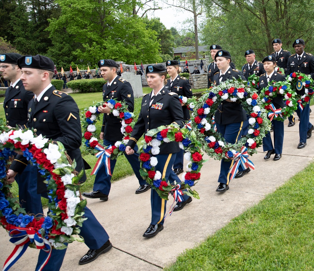 28th Infantry Division honor fallen Soldiers during Memorial service in Boalsburg