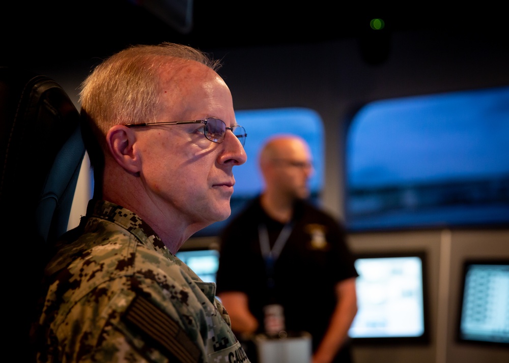 Adm. Daryl Caudle Tours MSC Training Facilities