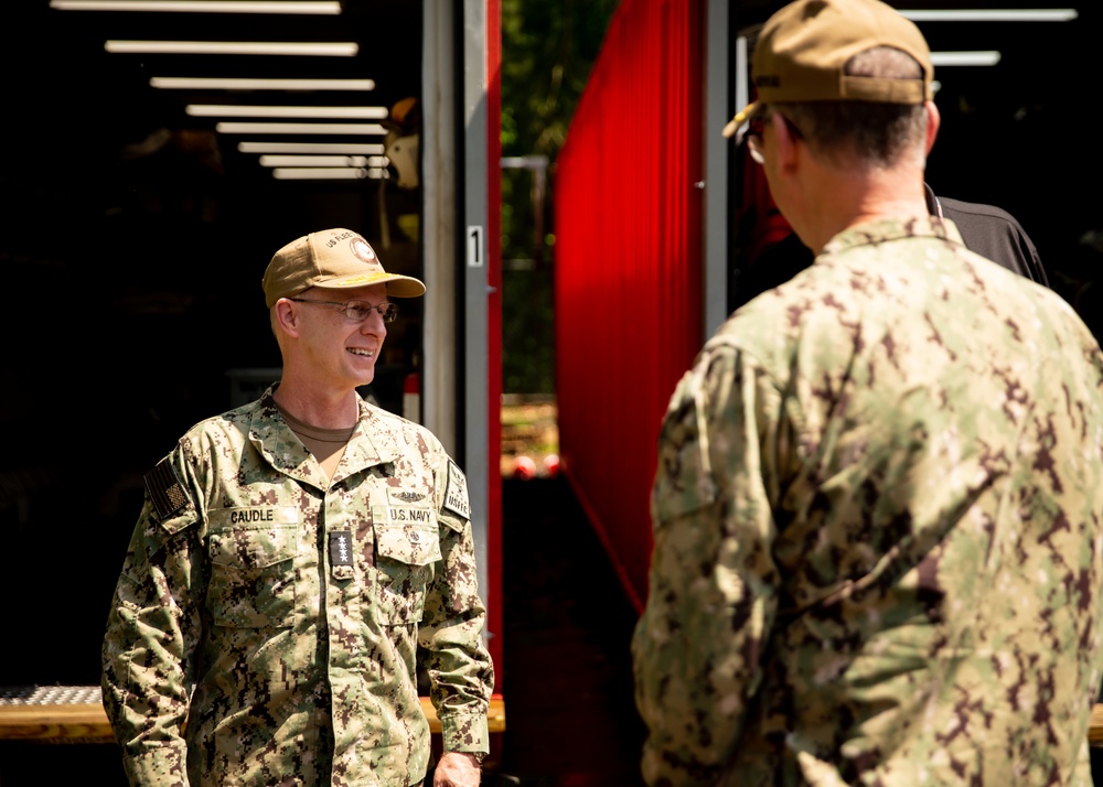 Adm. Daryl Caudle Tours MSC Training Facilities