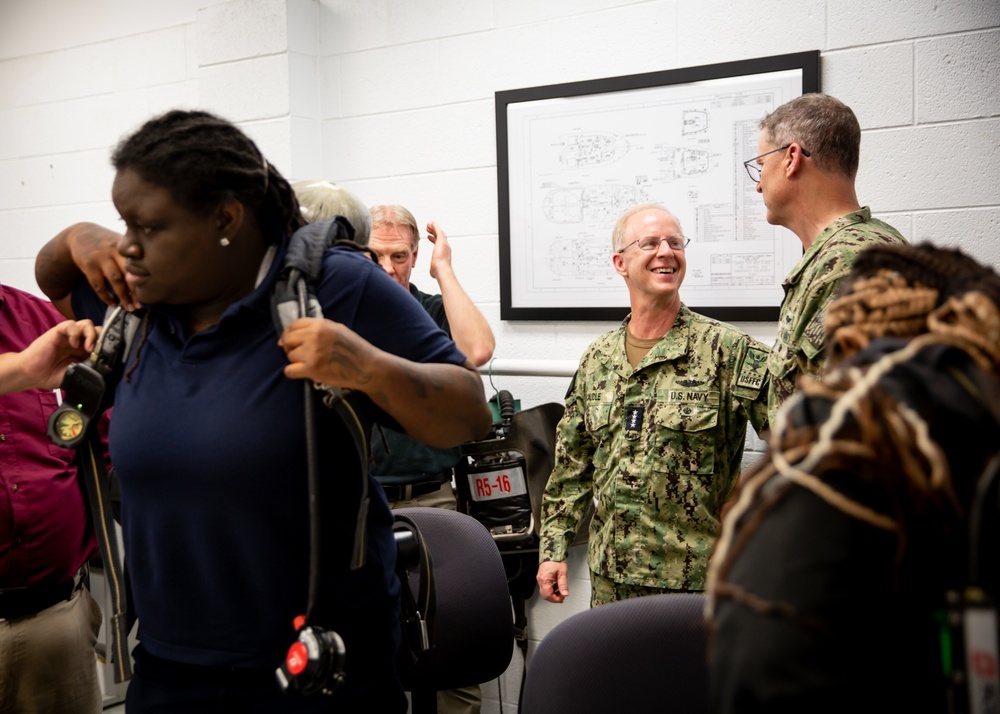 Adm. Daryl Caudle Tours MSC Training Facilities