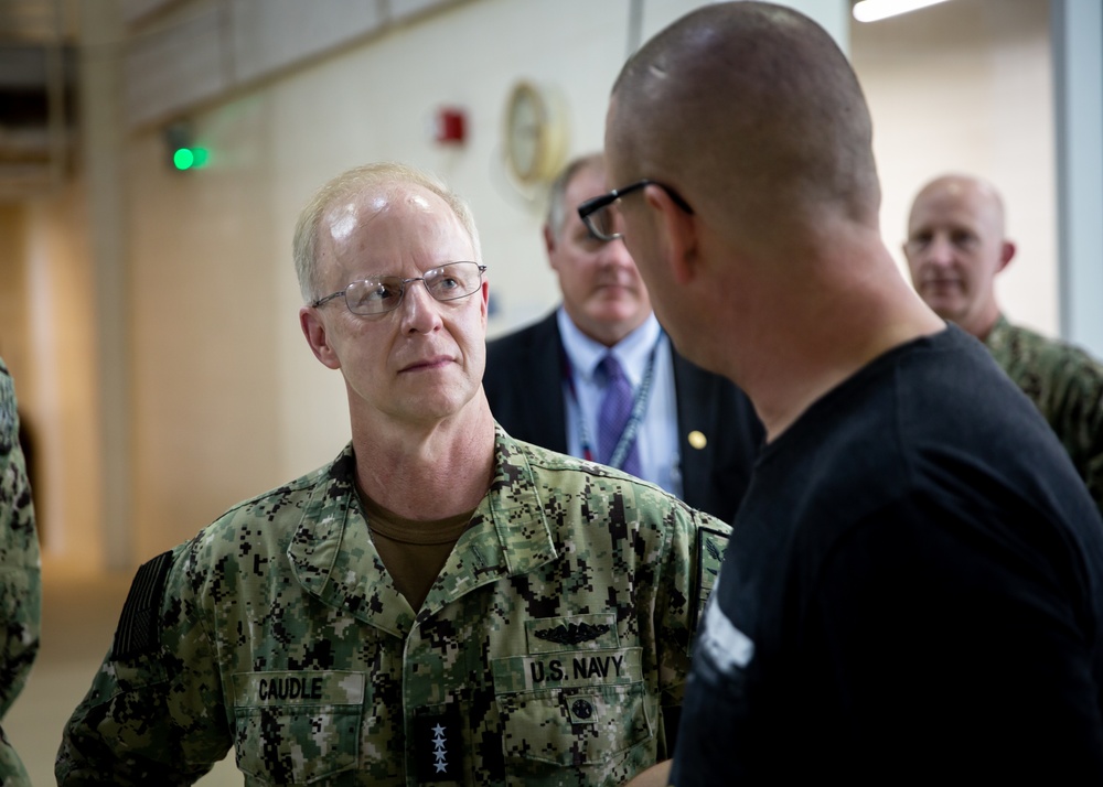 Adm. Daryl Caudle Tours MSC Training Facilities