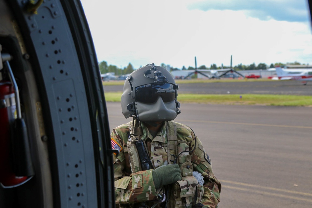 Warhawk Aircrew Represents Army at the All-Woman Oregon International Airshow