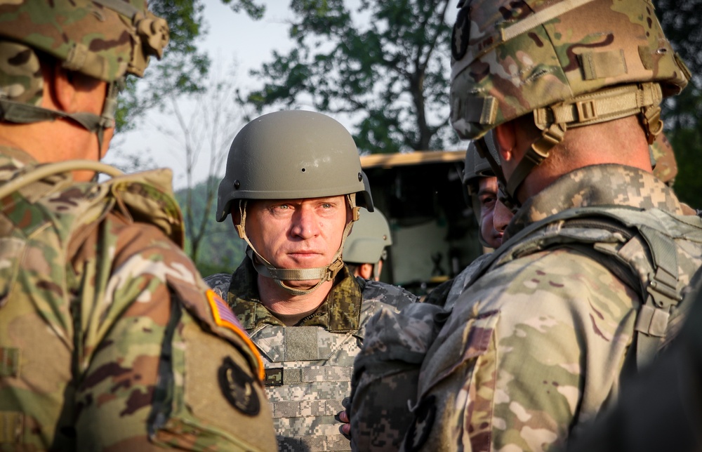 Kosovo Security Force commander briefed on Iowa National Guard unit operations