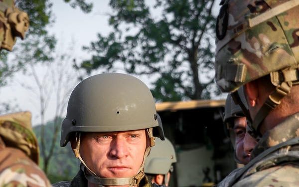 Kosovo Security Force commander briefed on Iowa National Guard unit operations