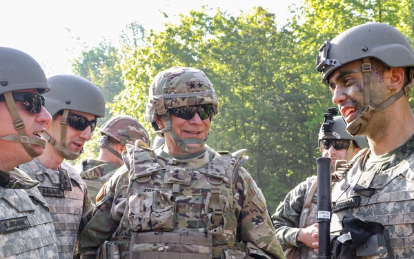 Iowa, Kosovo generals visit troops at Camp Atterbury