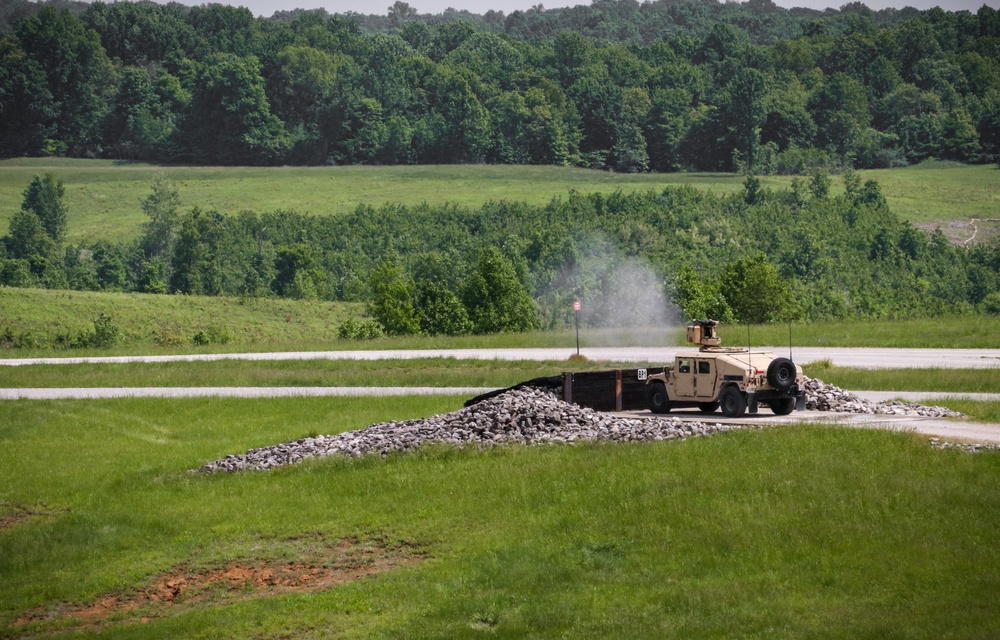 1-113rd Infantry conducts .50 cal live-fire