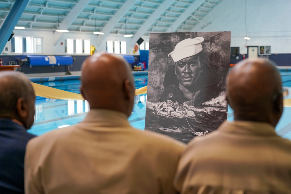 Navy Dedicates Rescue Swimmer Training Pool and Presents Posthumous Award to WWII Hero’s Family