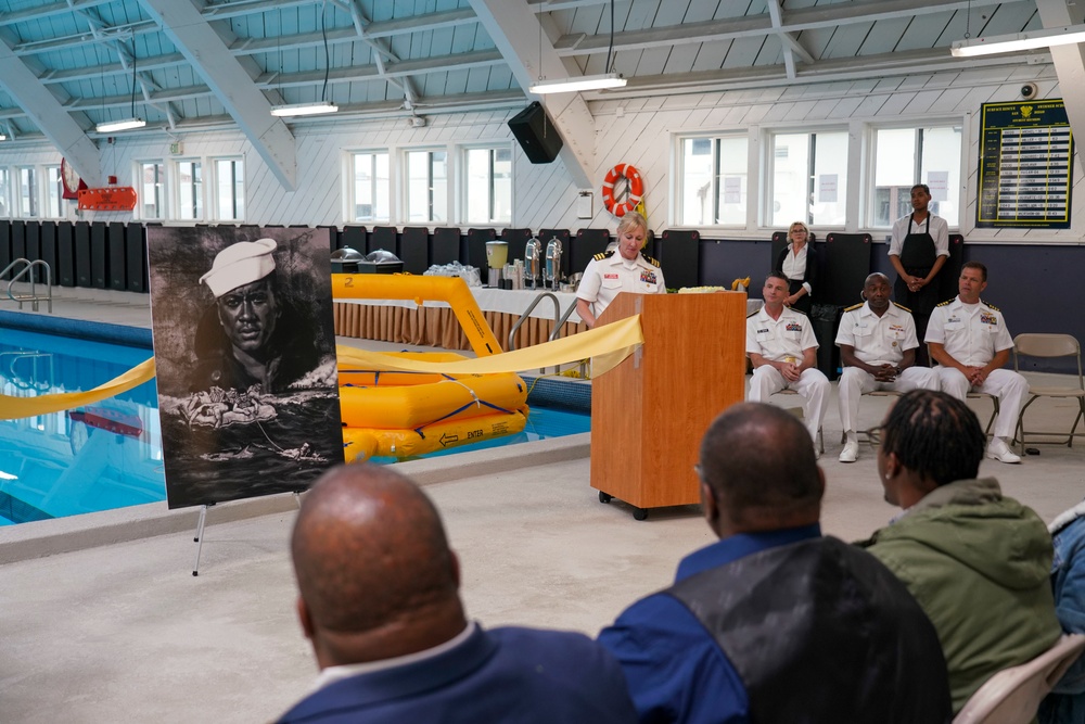 Navy Dedicates Rescue Swimmer Training Pool and Presents Posthumous Award to WWII Hero’s Family