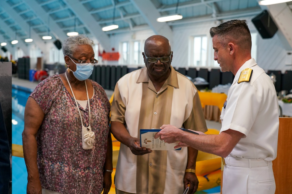 Navy Dedicates Rescue Swimmer Training Pool and Presents Posthumous Award to WWII Hero’s Family