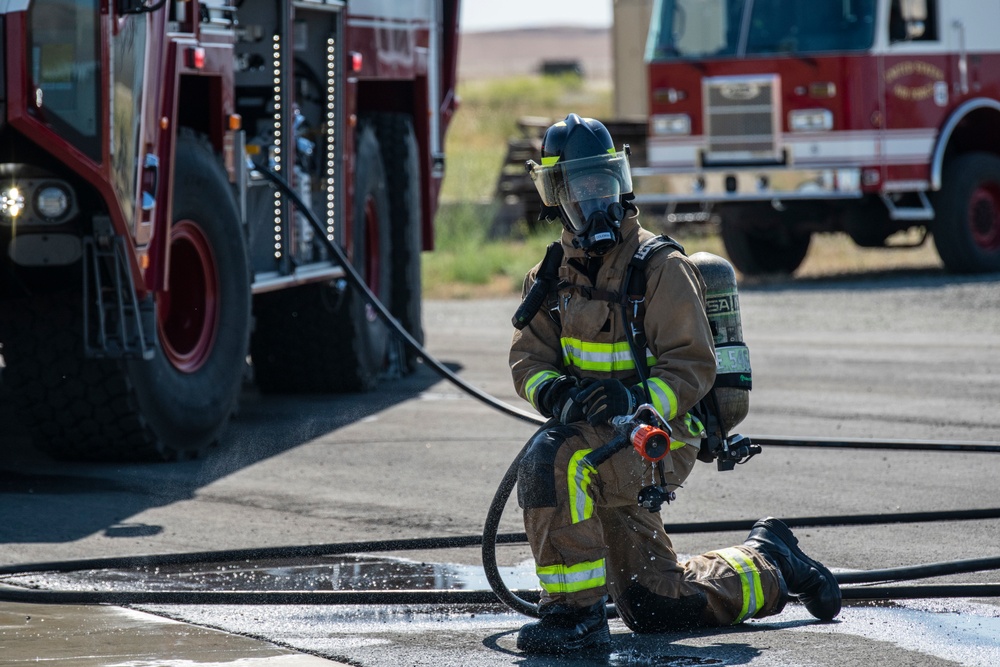 Travis Firefighters live-fire exercise