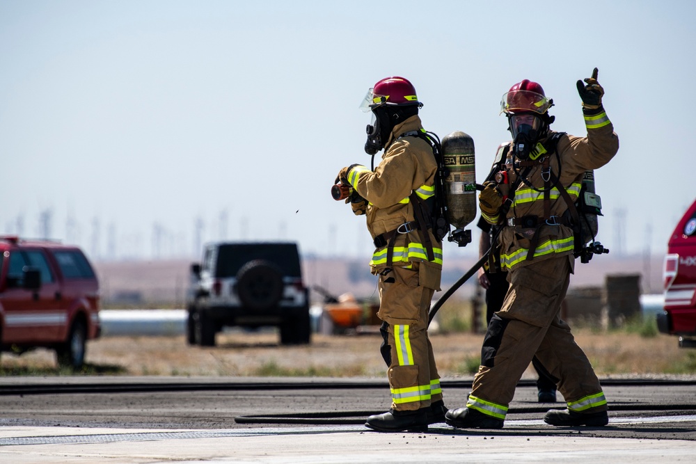 Travis Firefighters live-fire exercise