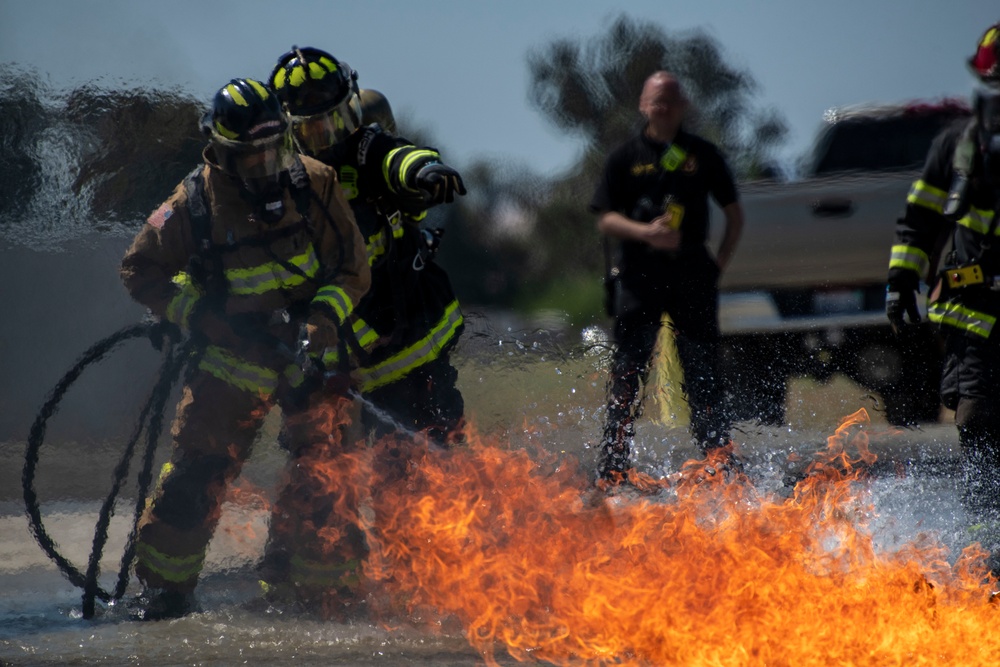 Travis Firefighters live-fire exercise