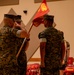 U.S. Marine Corps Capt. Jason Sander Presents Bravo Company Guidon to The New Company Commander