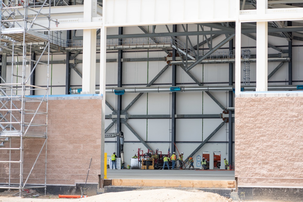 KC-46 hangar construction site at Travis AFB